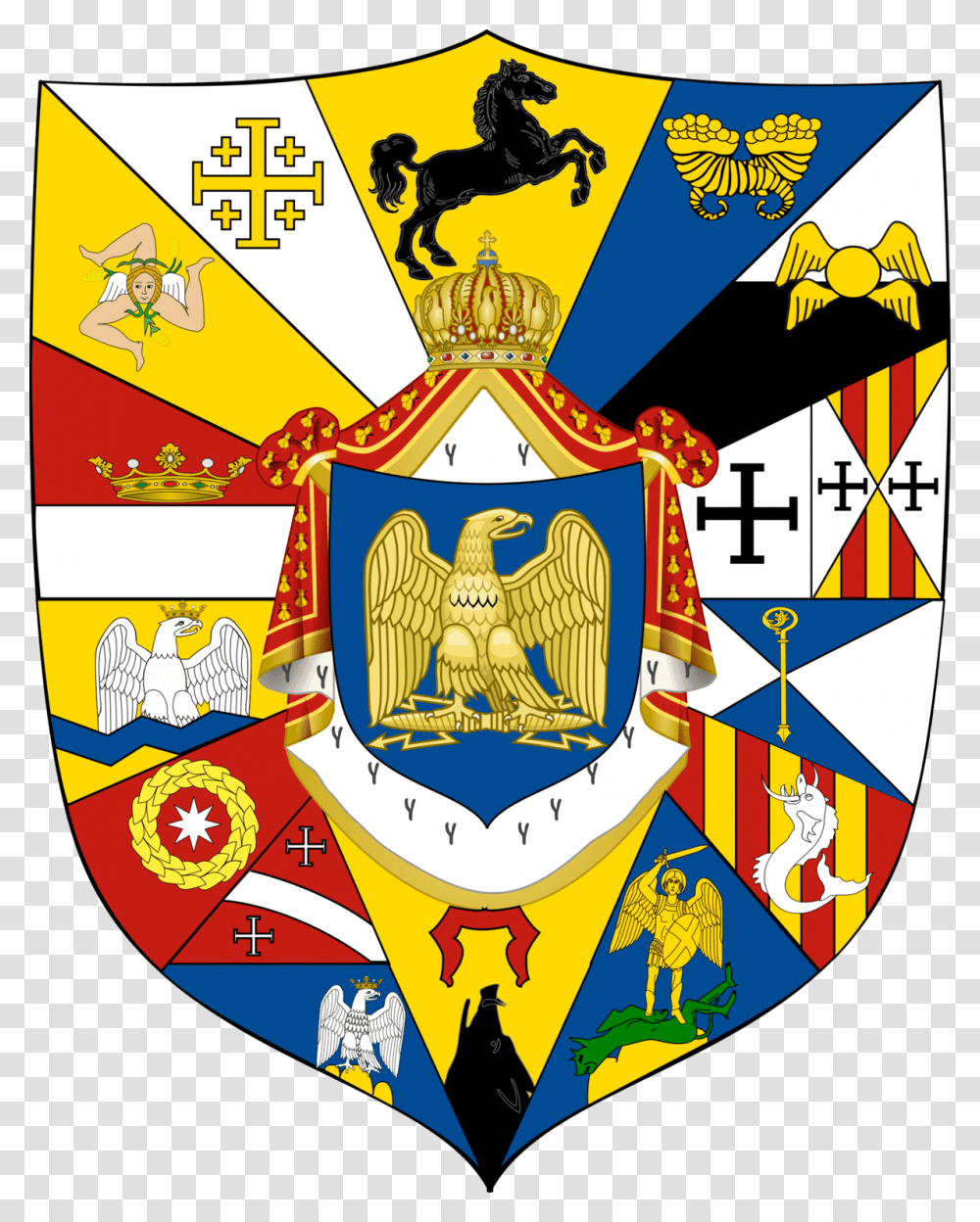 Coat Of Arms Of Naples, Logo, Trademark, Emblem Transparent Png
