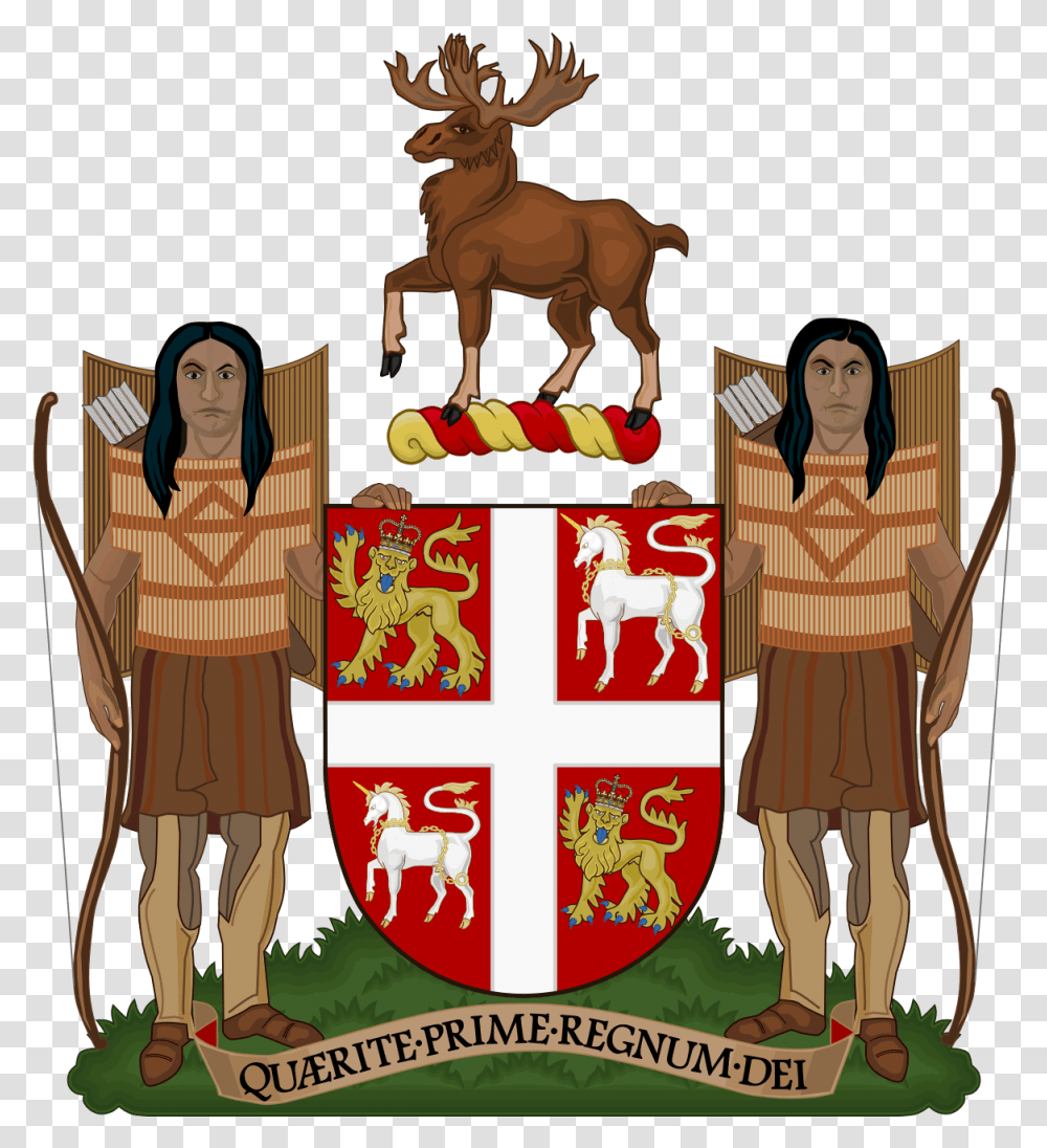 Coat Of Arms Of Newfoundland And Labrador Nl Coat Of Arms, Person, Human, Armor, Mammal Transparent Png