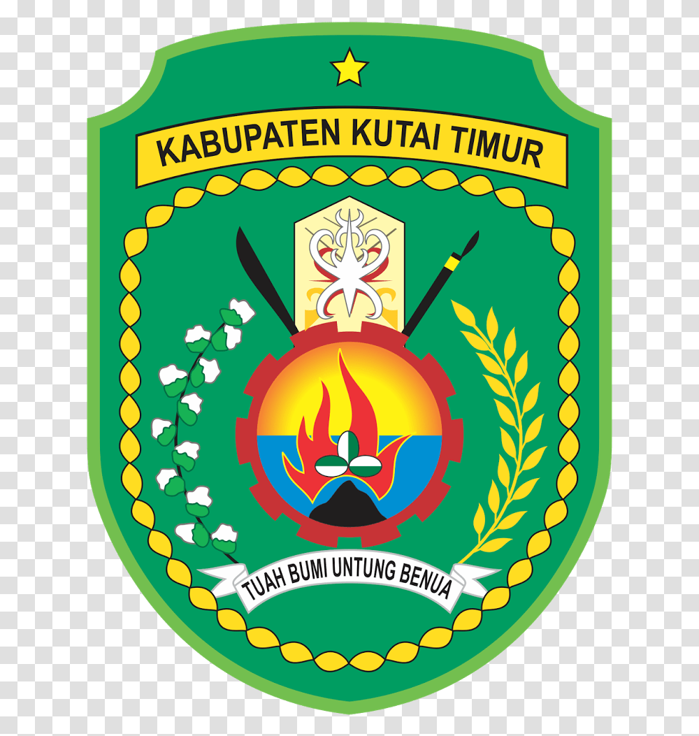 Coat Of Arms Of Regency Kutai Timur East Kutai Regency, Logo, Trademark, Emblem Transparent Png