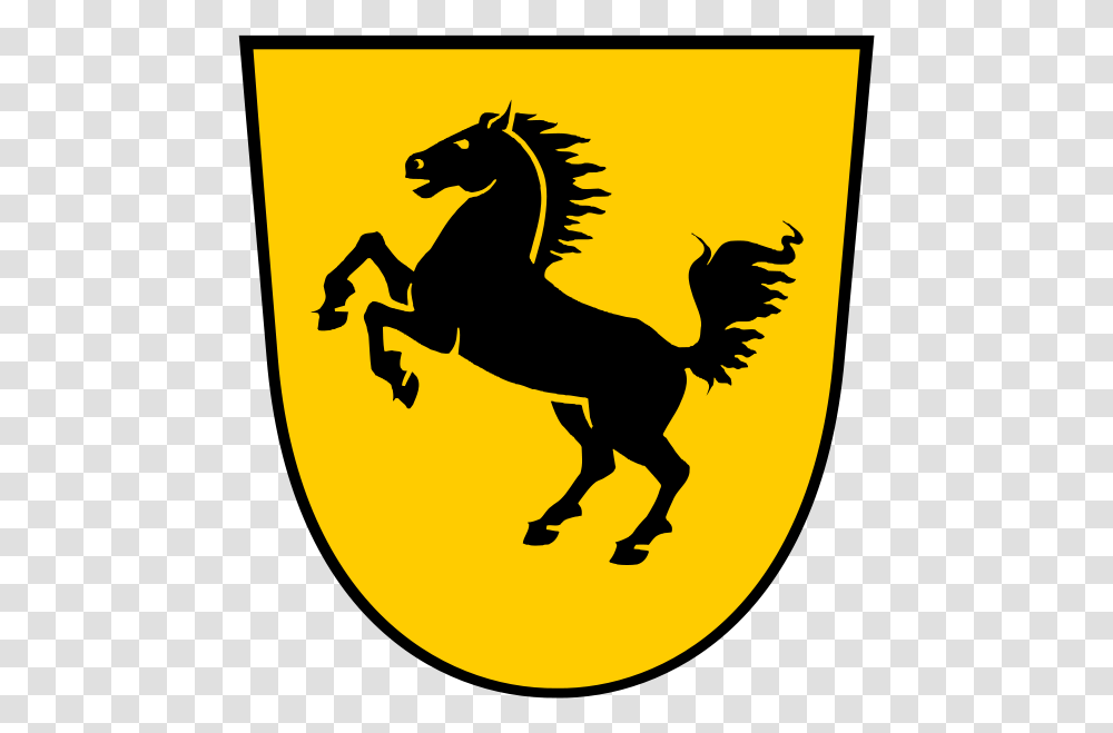 Coat Of Arms Of Stuttgart Blue Mustang Horse Cartoon, Logo, Trademark, Emblem Transparent Png
