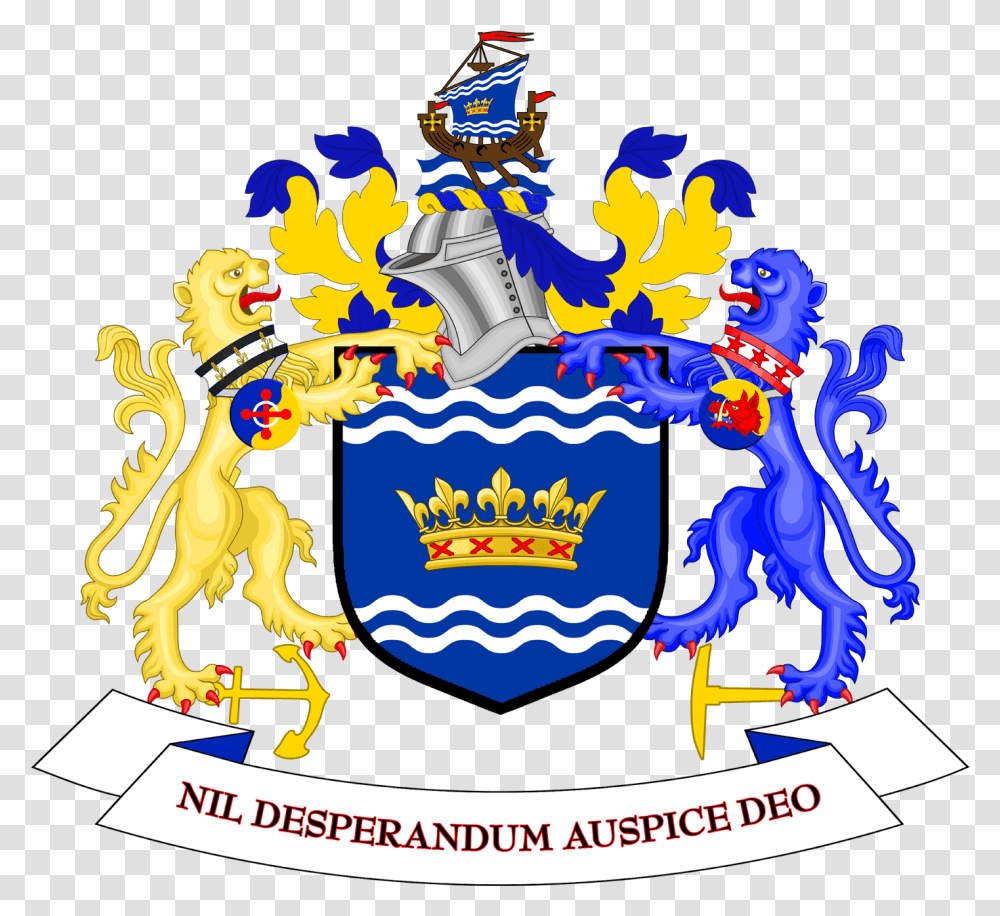 Coat Of Arms Of Sunderland City Council Spanish Royal Coat Of Arms, Logo, Crowd Transparent Png