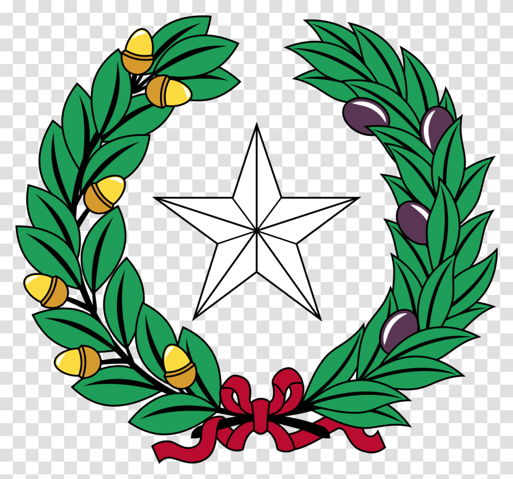 Coat Of Arms Of Texas, Star Symbol, Painting Transparent Png