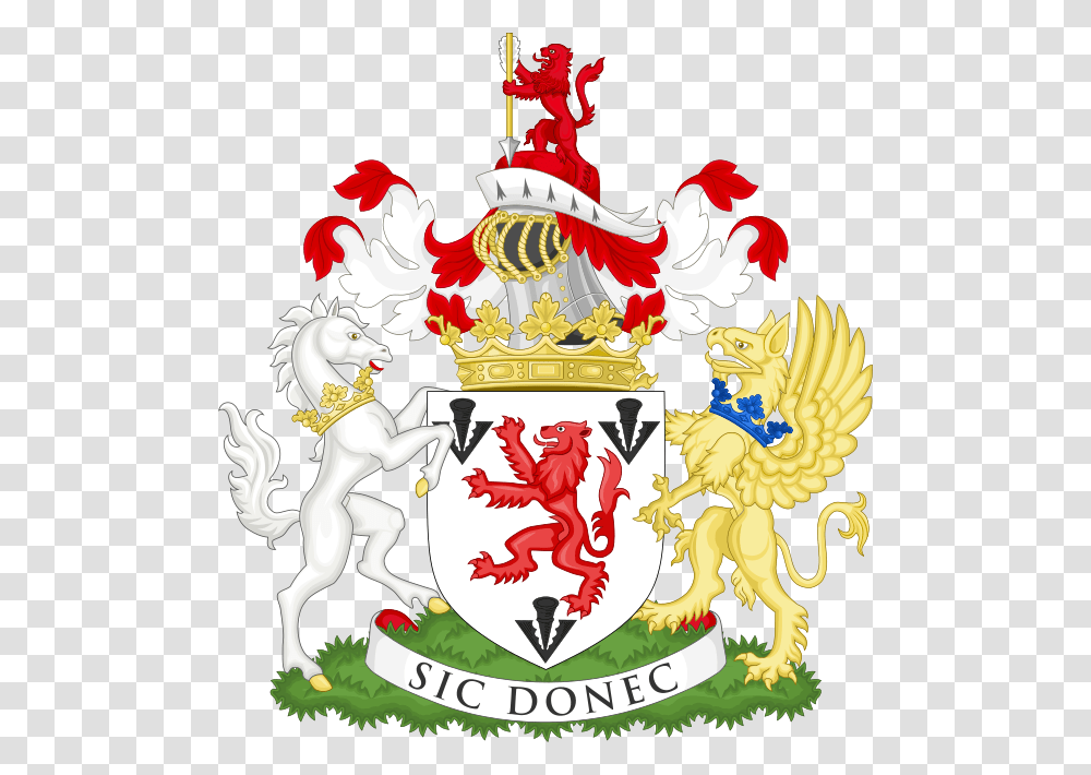 Coat Of Arms Of The Duke Of Sutherland Houston Family Crest Scotland, Emblem, Logo, Trademark Transparent Png