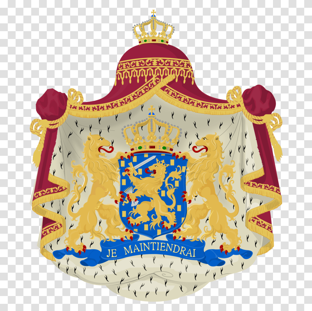 Coat Of Arms Of The Kingdom Of The Netherlands Netherlands Symbol, Apparel, Birthday Cake, Dessert Transparent Png