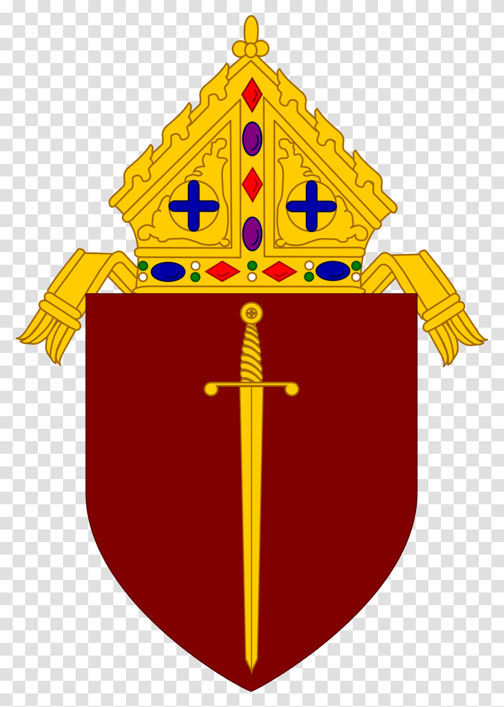 Coat Of Arms Of The Roman Catholic Diocese Of St Paul, Armor, Cross, Shield Transparent Png