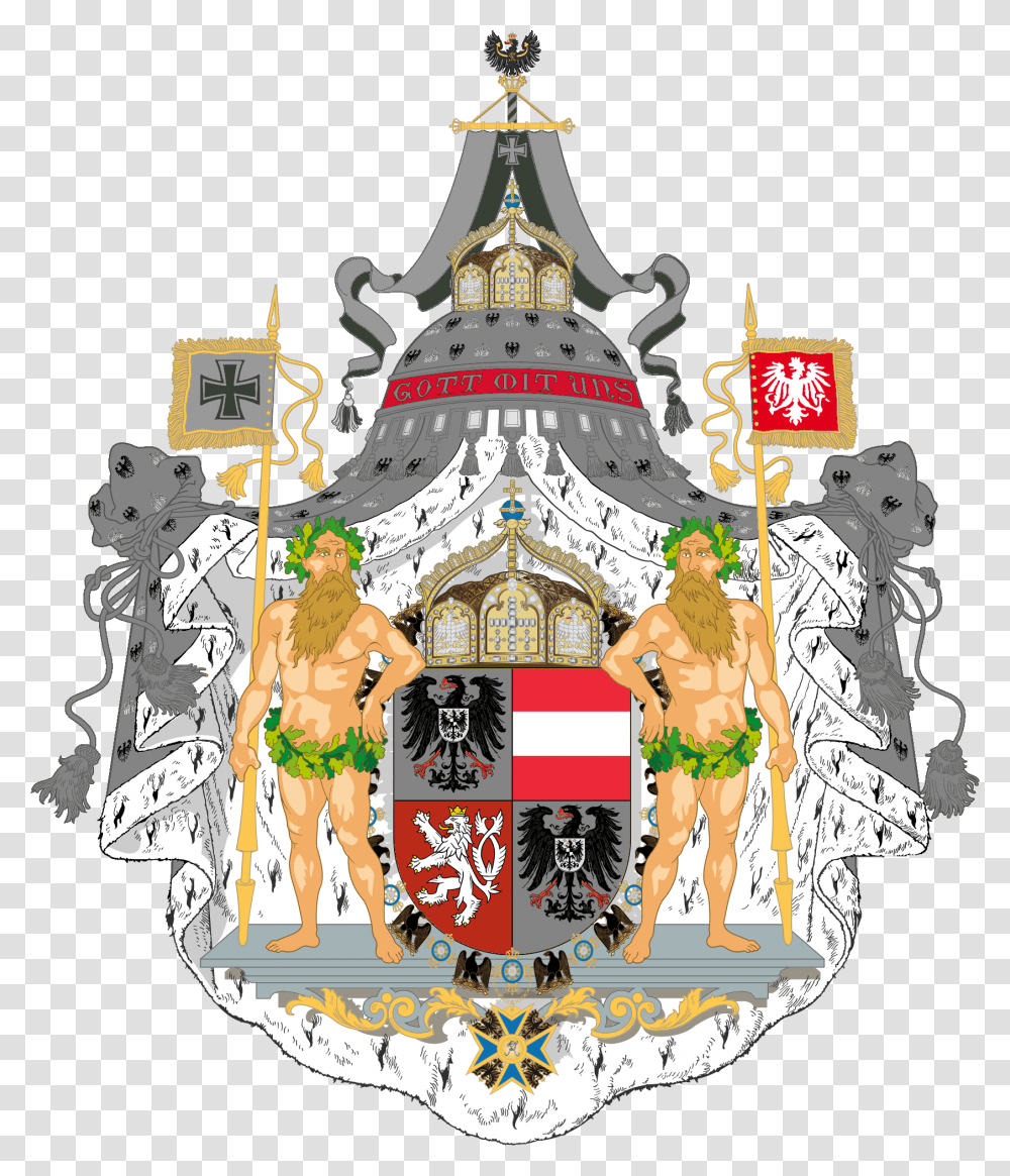 Coat Of Arms Of The United Empire Of Germany And Austria Coat Of Arms Of German Empire, Person, Poster, Advertisement, Building Transparent Png