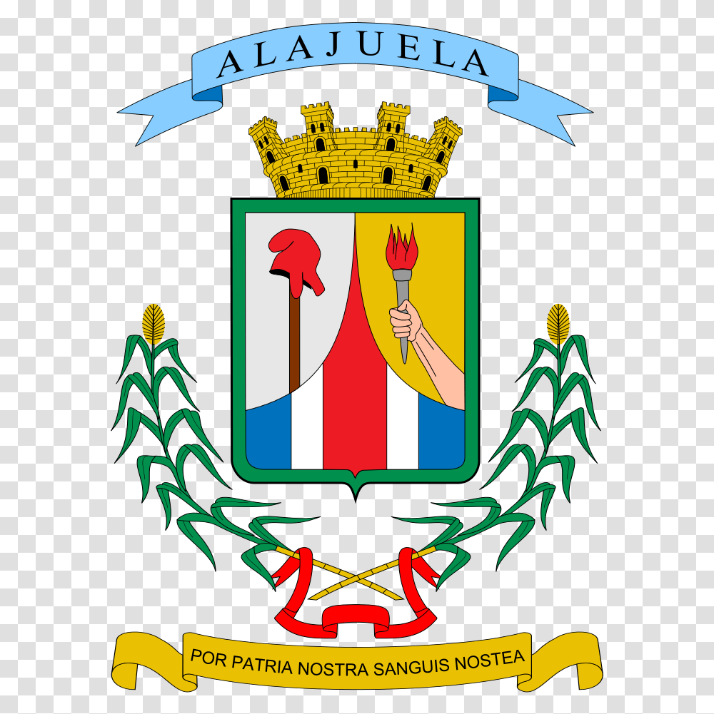 Coat Of Arms Province Alajuela Alajuela Province, Armor, Poster, Advertisement, Shield Transparent Png