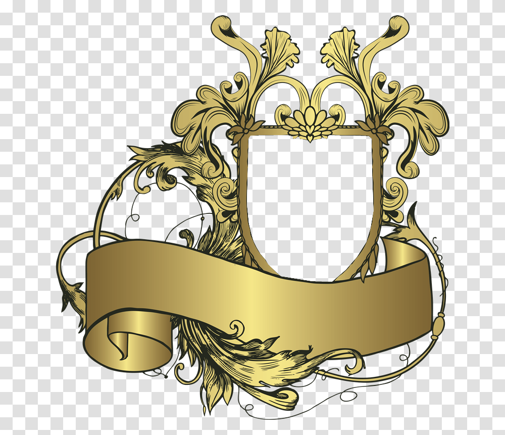 Coat Of Arms Ribbon Clipart, Emblem, Crown Transparent Png