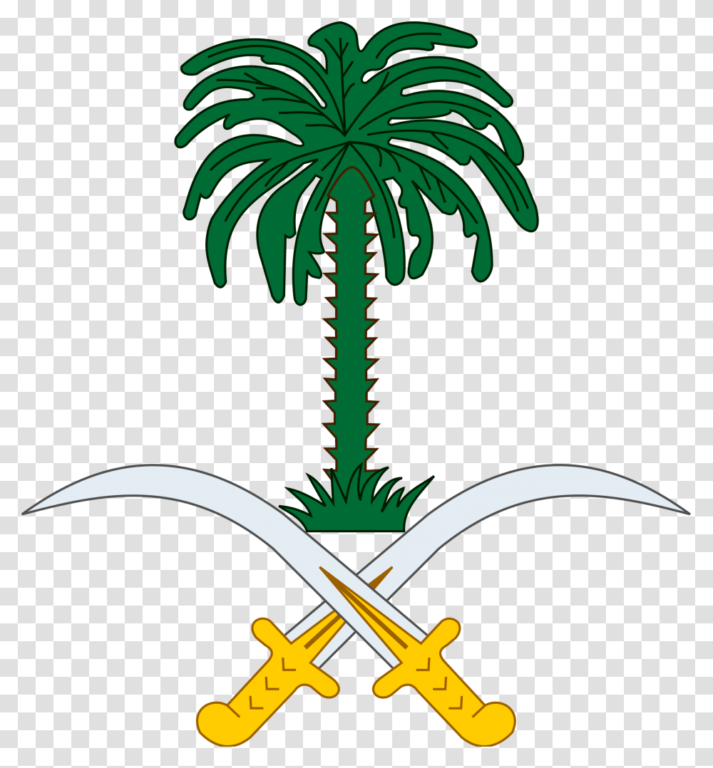Coat Of Arms Saudi Arabia, Plant, Emblem, Tree Transparent Png