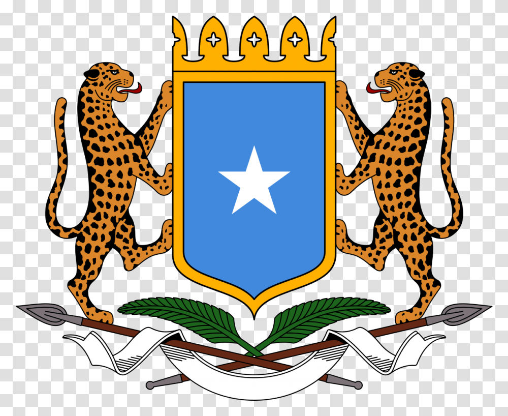 Coat Of Arms Somalia Wikipedia Federal Republic Of Somalia, Symbol, Logo, Trademark, Star Symbol Transparent Png