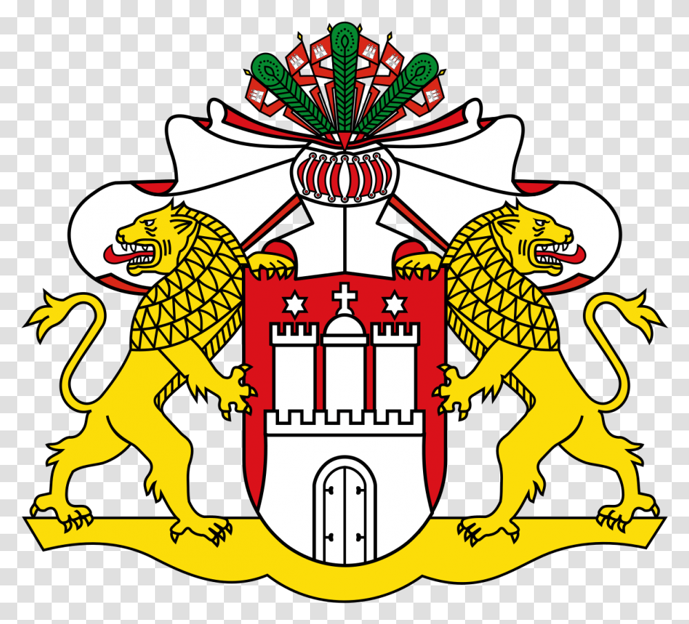 Coat Of Arms Template Hamburg State Flag, Logo, Trademark, Emblem Transparent Png