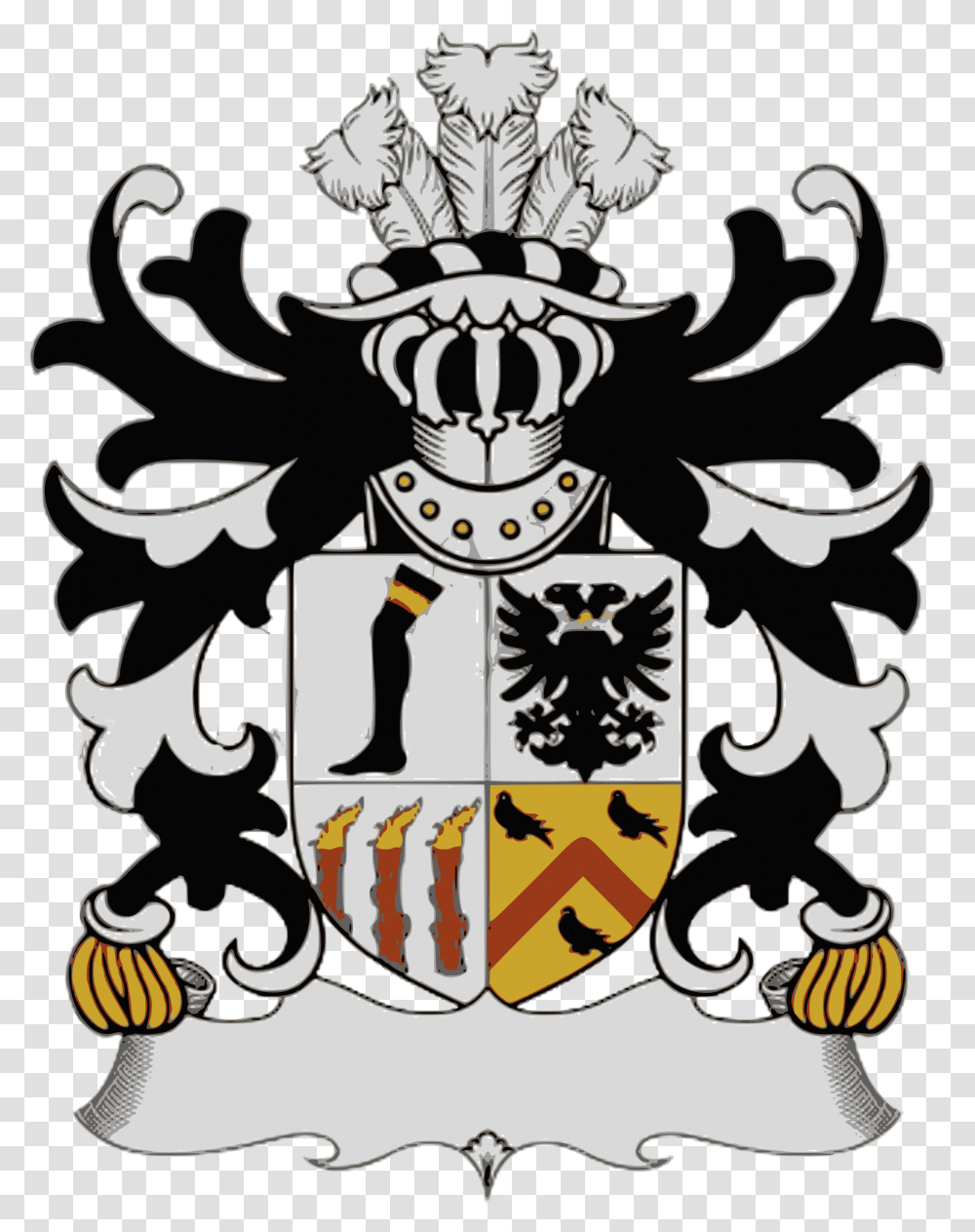Coat Of Arms Welsh Powell Family Crest, Armor, Emblem Transparent Png