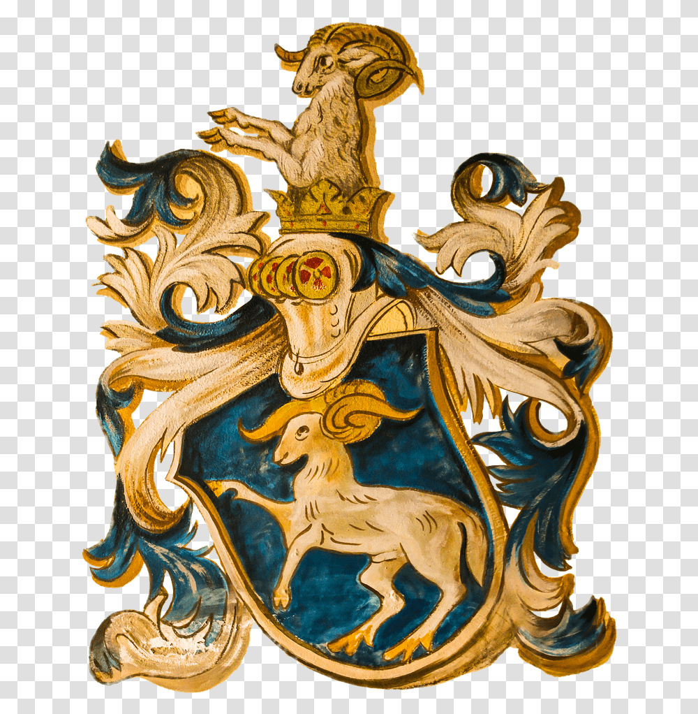 Coat Of Arms Zodiac Sign Aries Sternzeichen Wappen, Emblem, Painting Transparent Png