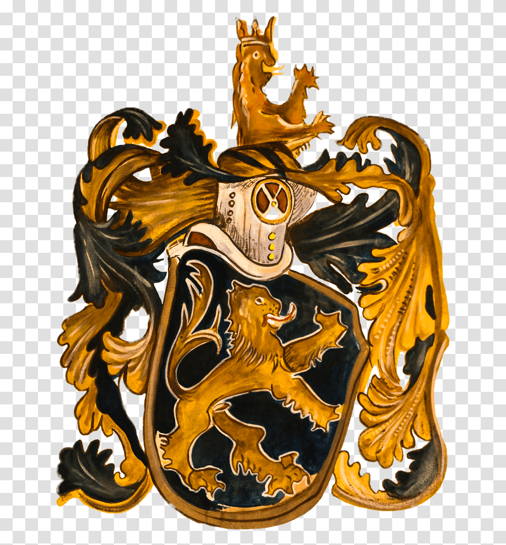 Coat Of Arms Zodiac Sign Leo Leo Zodiac Coat Of Arms, Crowd, Carnival, Modern Art Transparent Png