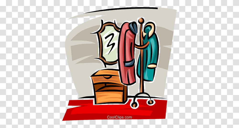 Coat Rack In The Hall Royalty Free Vector Clip Art Illustration, Dynamite, Advertisement, Poster Transparent Png