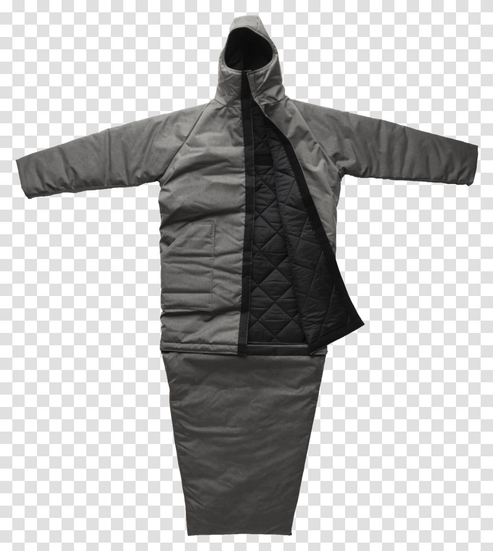 Coat Sleeping Bag, Apparel, Jacket, Person Transparent Png