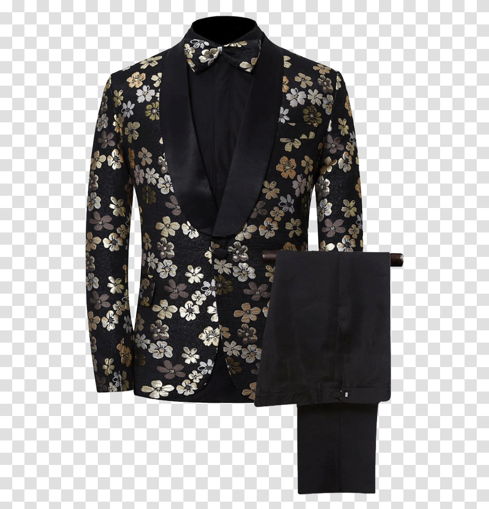 Coat Suit Free Images Golden And White Tuxedo Jacket, Overcoat, Long Sleeve, Blazer Transparent Png