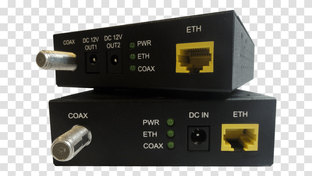 Coax Ethernet Extender, Electronics, Camera, Amplifier, Tape Player Transparent Png