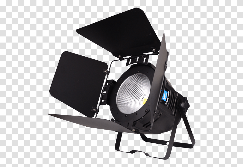 Cob 100w Dmx Stage Lighting With Barn Doors For Theater, Spotlight, LED, Electronics Transparent Png