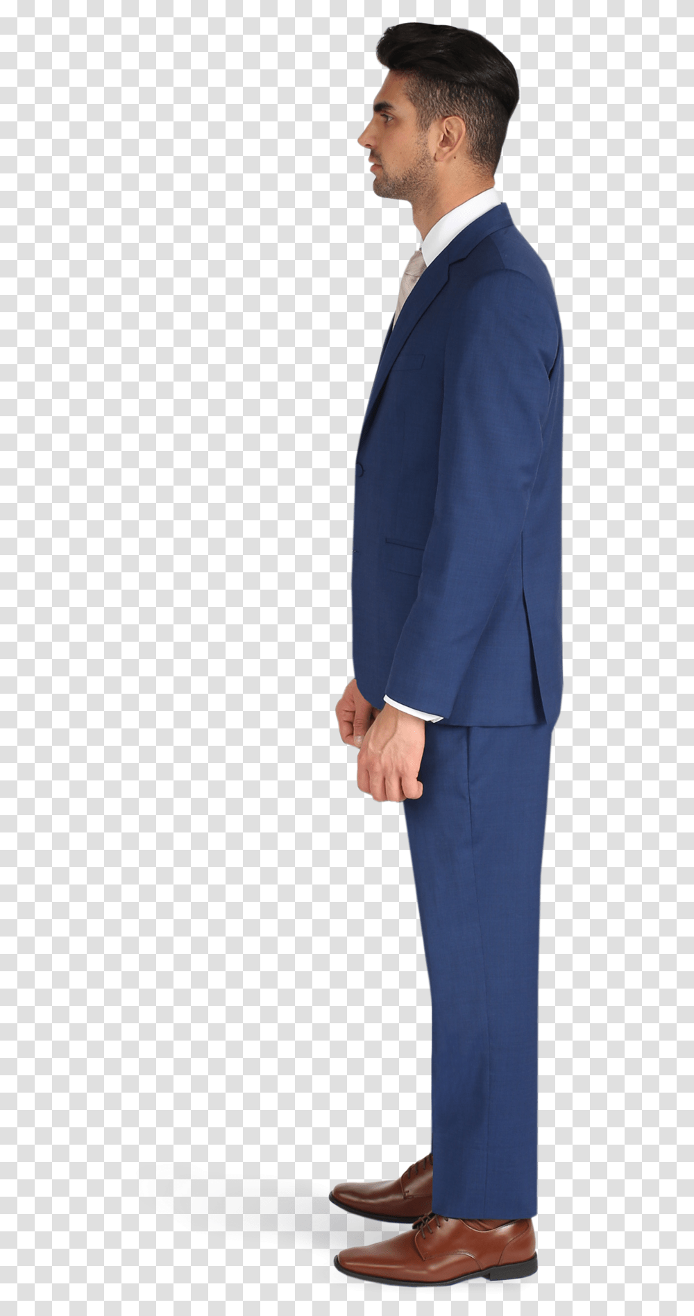 Cobalt Blue Notch Lapel Suit, Apparel, Overcoat, Tuxedo Transparent Png
