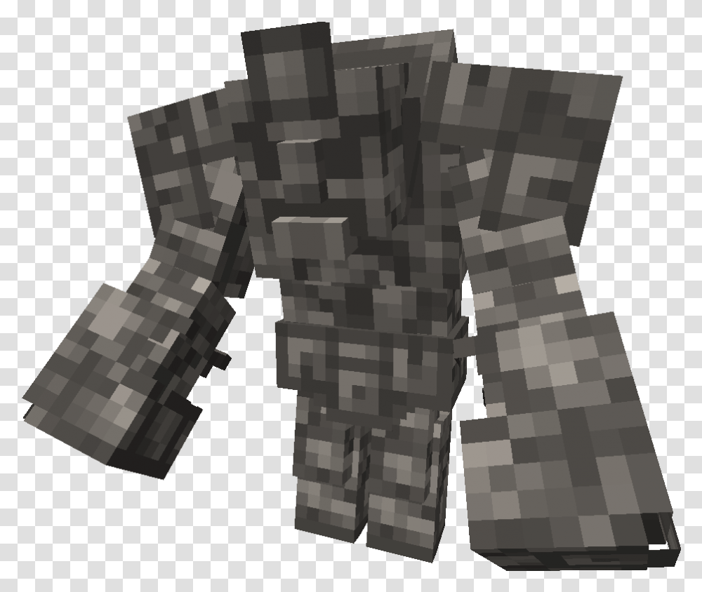 Cobblestone Golem Plastic, Rug, Minecraft, Rock, Crystal Transparent Png