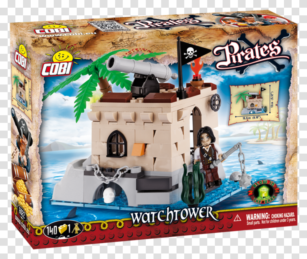 Cobi Pirates Watchtower 6022 Building Sets, Toy, Person, Poster, Advertisement Transparent Png