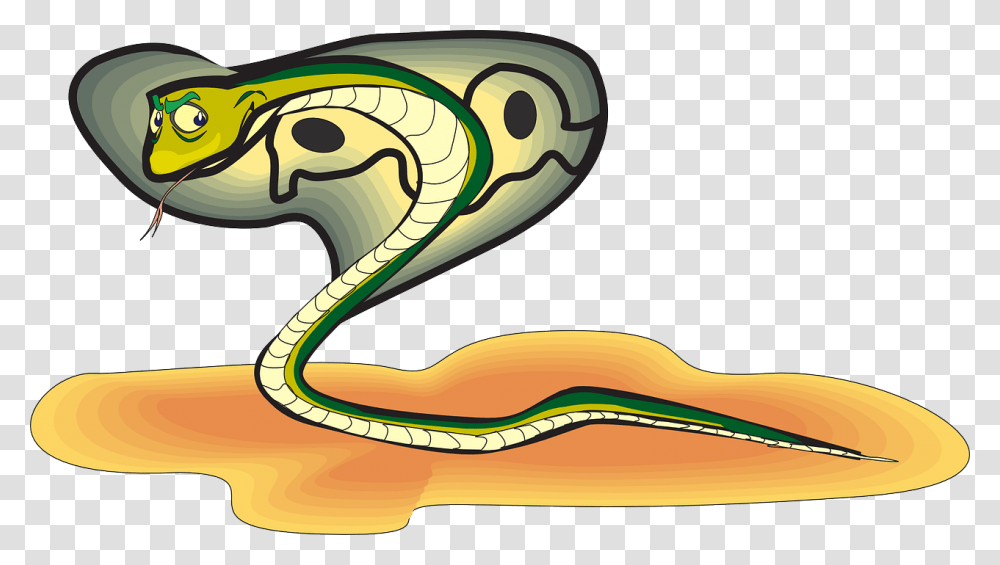 Cobra Cartoon Hd, Reptile, Animal, Snake, Hammer Transparent Png