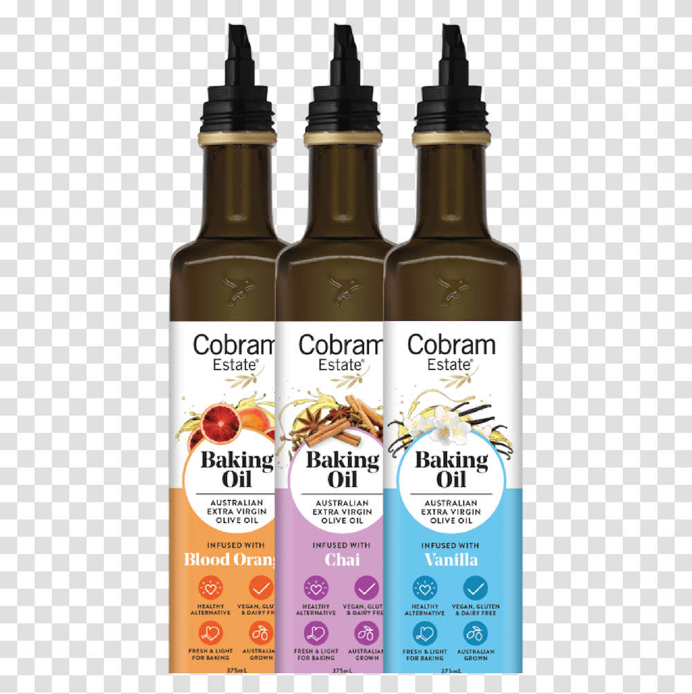 Cobram Oil, Bottle, Menu, Label Transparent Png