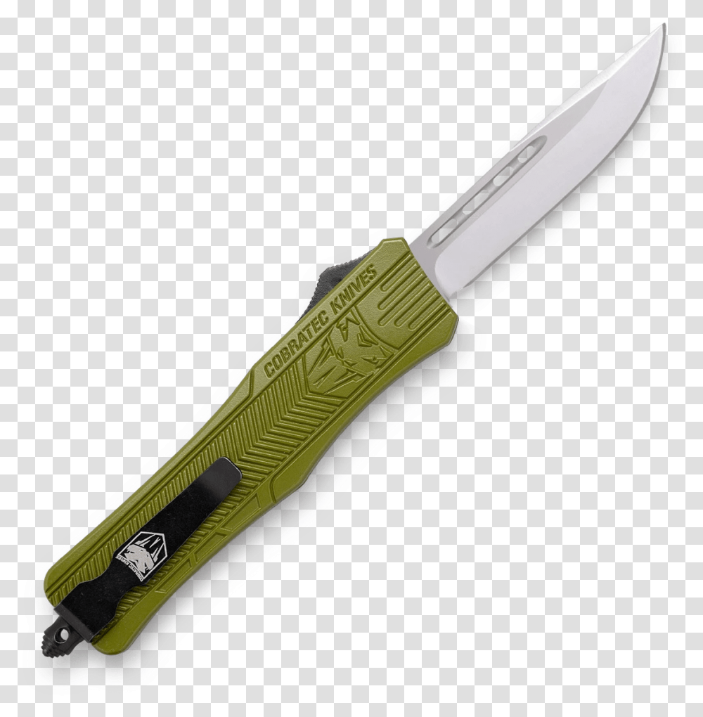 Cobratec Knives Modctk 1mdns Medium Ctk 1 Od Green Utility Knife, Blade, Weapon, Weaponry, Dagger Transparent Png