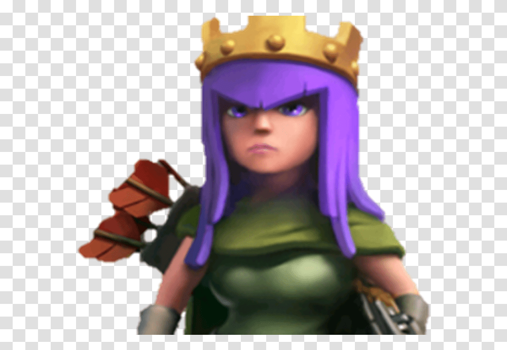 Coc Barbarian King And Archer Queen Full Size Download Clash Of Clans Archer King, Person, Human, Accessories, Accessory Transparent Png