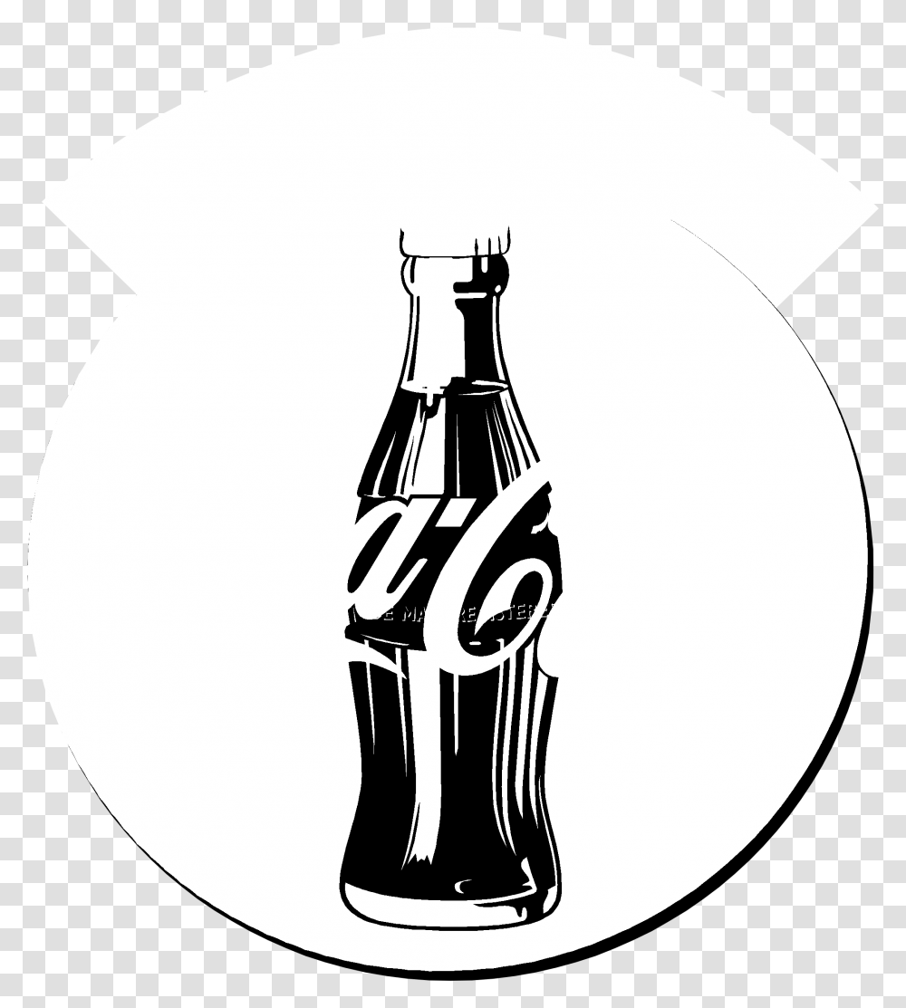 Coca Cola 1233 Logo Black And White Coca Cola, Beverage, Drink, Coke, Soda Transparent Png