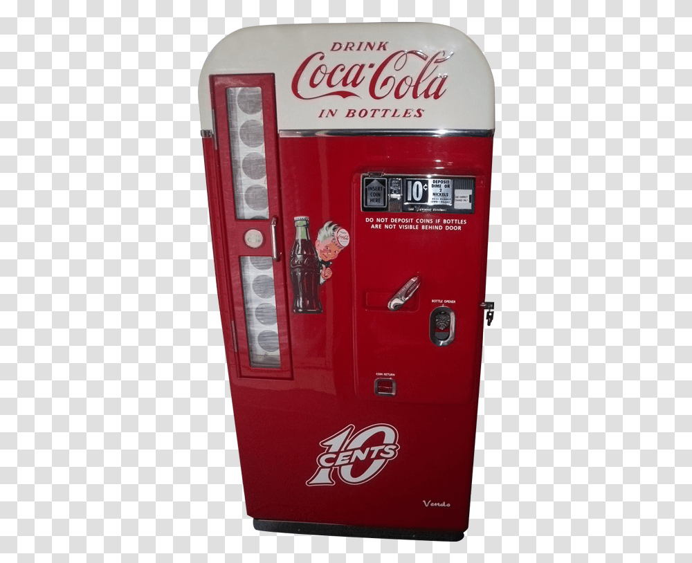 Coca Cola Gas Pump, Machine, Beverage, Drink Transparent Png