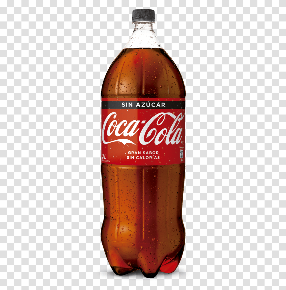 Coca Cola 2 Litros De Coca Cola Sin Azucar, Beverage, Drink, Soda, Beer Transparent Png