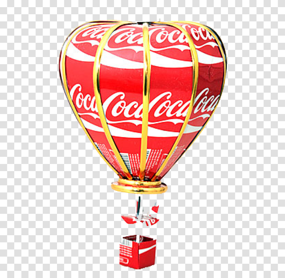Coca Cola, Balloon, Vehicle, Transportation, Aircraft Transparent Png