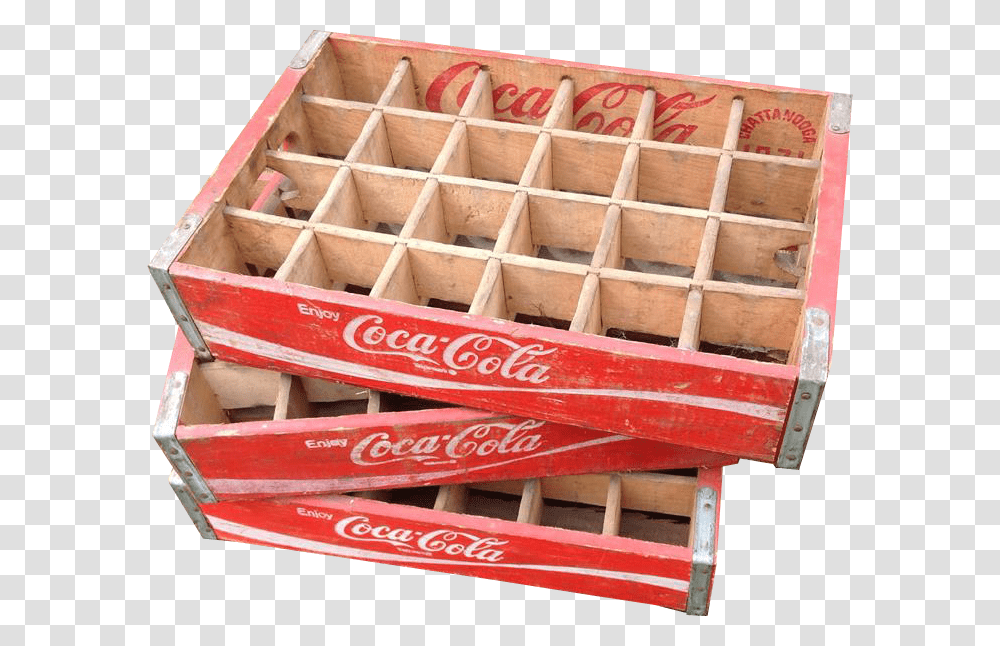 Coca Cola Boxes Background Plywood, Crate, Bench, Furniture, Brick Transparent Png
