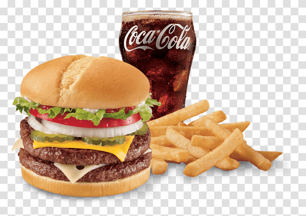 Coca Cola, Burger, Food, Soda, Beverage Transparent Png
