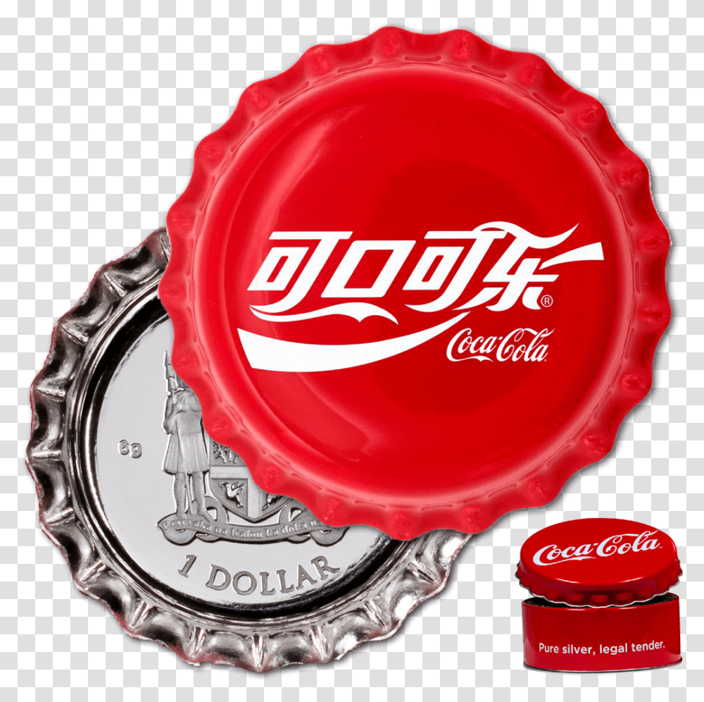 Coca Cola China Emkcom Fiji Bottle Cap Coin, Logo, Symbol, Trademark, Wax Seal Transparent Png