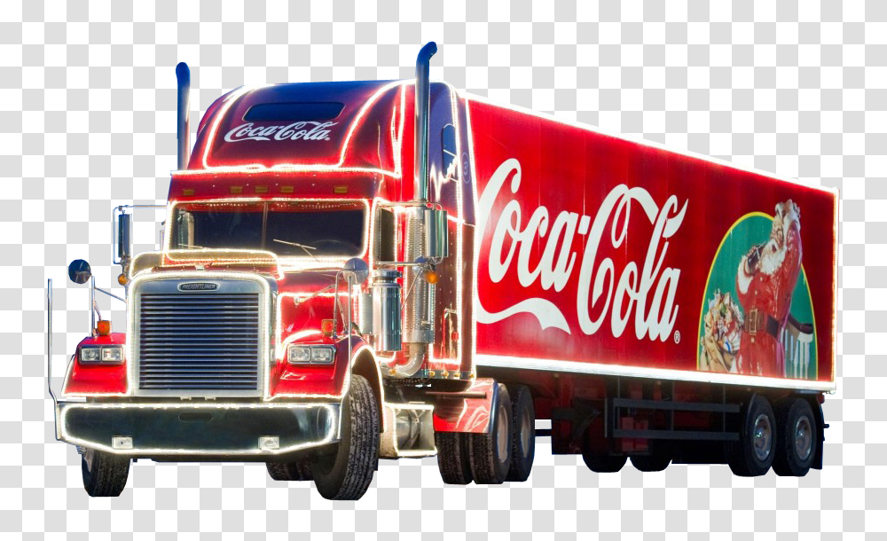 Coca Cola Christmas Truck Coca Cola Truck, Vehicle, Transportation, Coke, Beverage Transparent Png