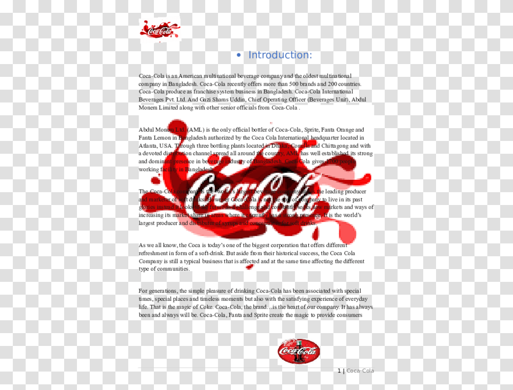 Coca Cola Company Logo Coca Cola Logo Hd, Advertisement, Poster, Flyer, Paper Transparent Png