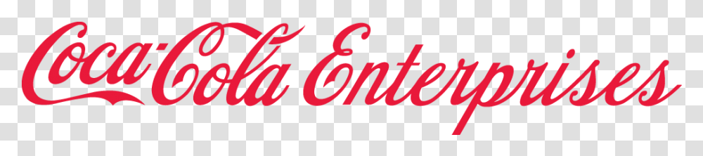 Coca Cola Enterprises Logo Coca Cola Company Script, Alphabet, Label, Number Transparent Png