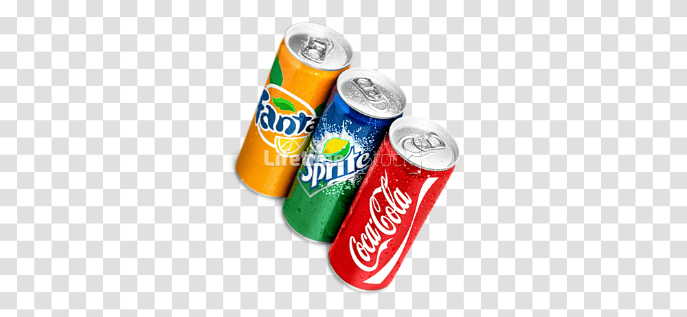 Coca Cola Fanta Sprite Picture Small Cans Of Soft Drink, Soda, Beverage, Ketchup, Food Transparent Png