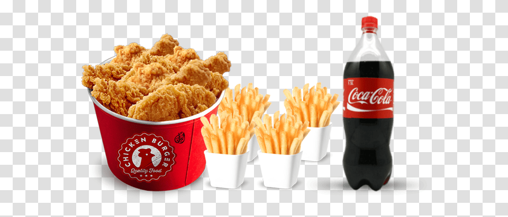 Coca Cola, Food, Fries, Fried Chicken, Nuggets Transparent Png