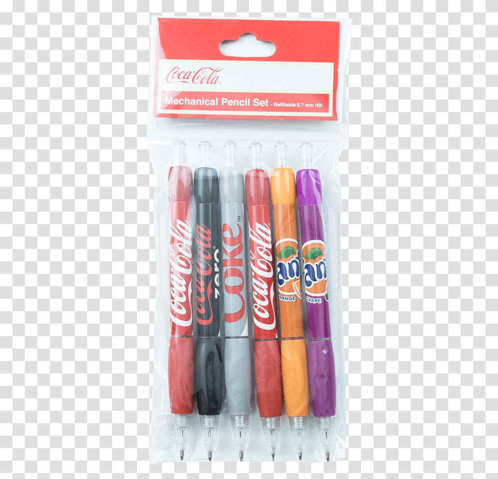 Coca Cola Multi Brands Mechanical Pencil SetTitle Candle, Marker Transparent Png