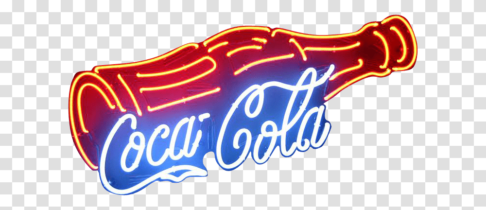 Coca Cola Neon Sign, Light Transparent Png