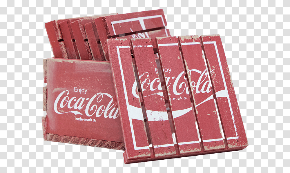 Coca Cola Pallet Coaster, Coke, Beverage, Drink, Box Transparent Png