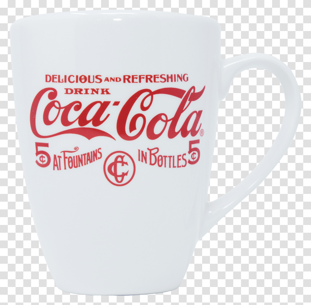 Coca Cola Pre1910 Mug 14oz Coke Store Coffee Cup, Beverage, Drink, Soda, Latte Transparent Png