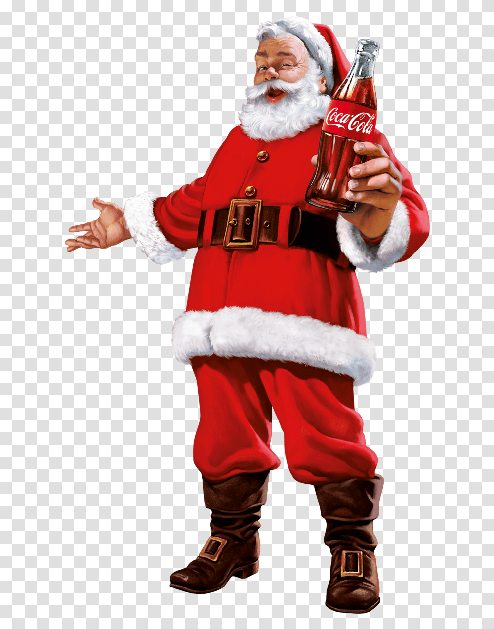 Coca Cola Santa Claus Ldt Ein Coca Cola Santa, Costume, Person, Performer Transparent Png