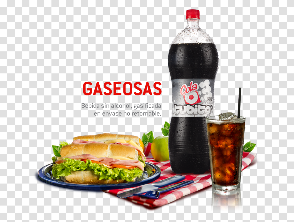 Coca Cola, Soda, Beverage, Drink, Burger Transparent Png