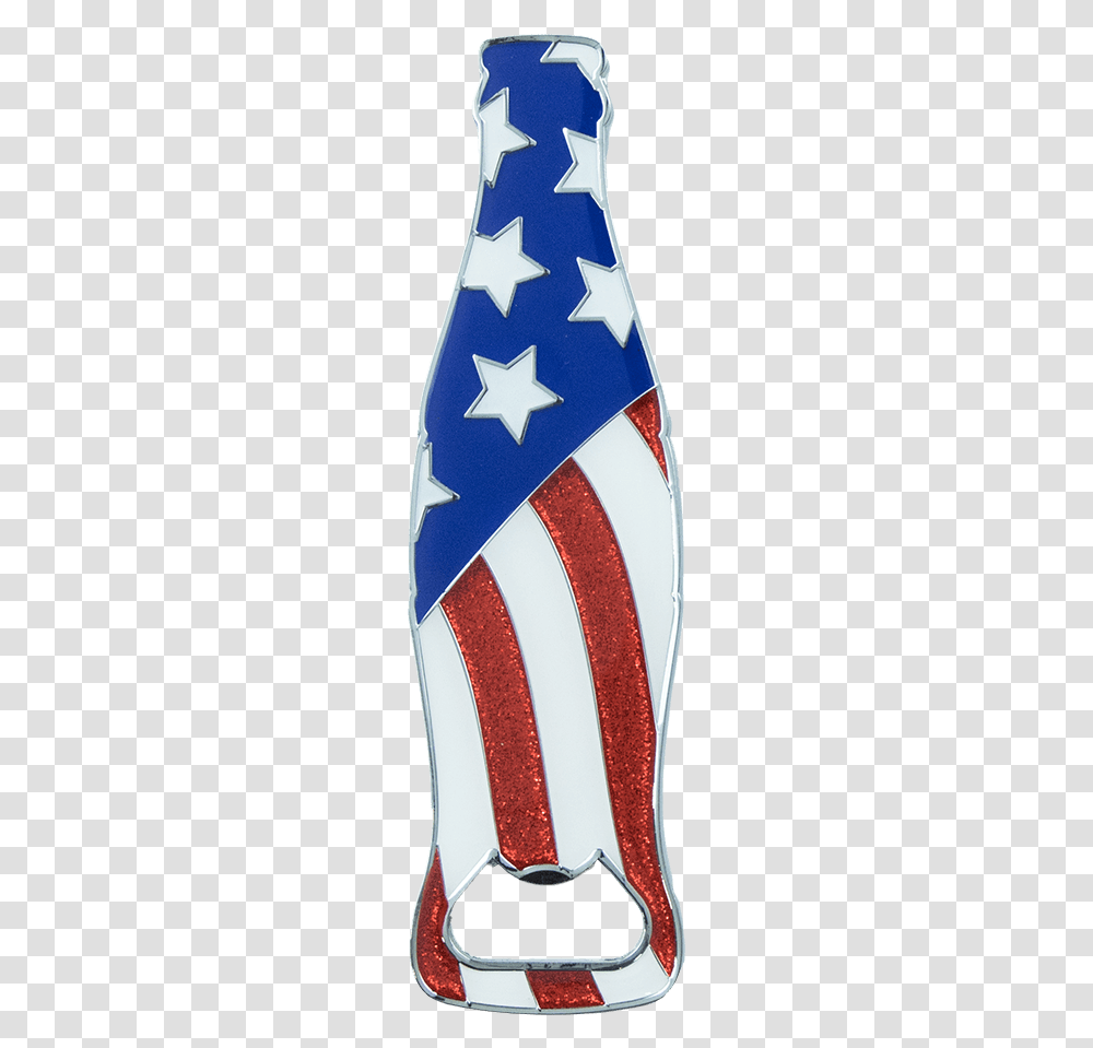 Coca Cola Usa Flag Bottle Magnet OpenerTitle Coca Usa Flag Coke, Armor, Shield, Skateboard, Sport Transparent Png