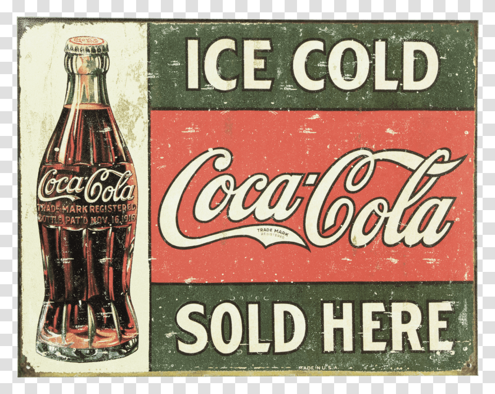 Coca Cola Vintage, Soda, Beverage, Drink, Coke Transparent Png